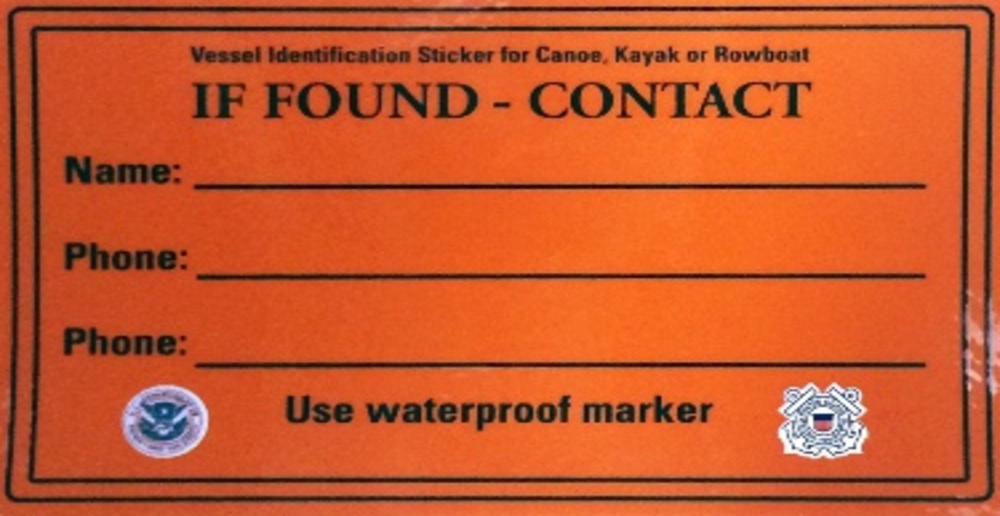 If Found, small craft contact card